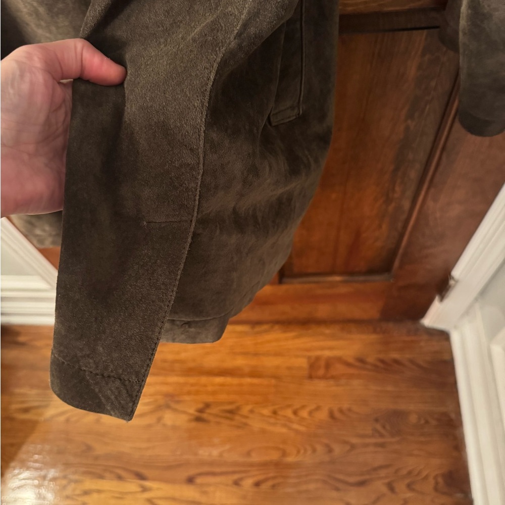 Mens Brown suede coat - Picture 8 of 12